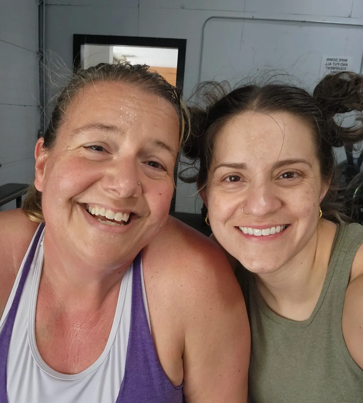 Kristen Williams celebrating at CrossFit Coordinate in Cary NC