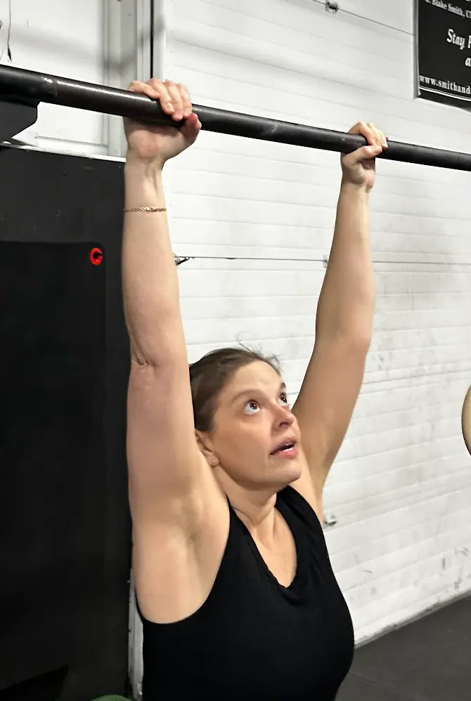 Maria training at CrossFit Coordinate in Cary NC