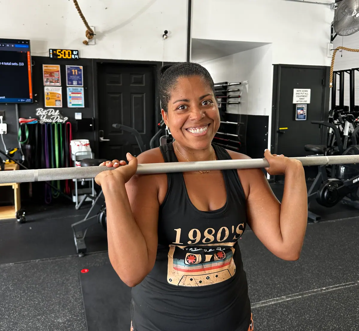 Aimee training at CrossFit Coordinate in Cary NC