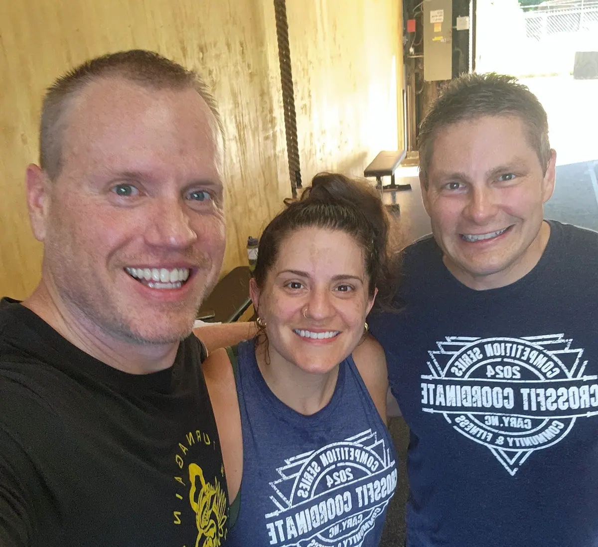 Smiling members at CrossFit Coordinate gym in Cary NC