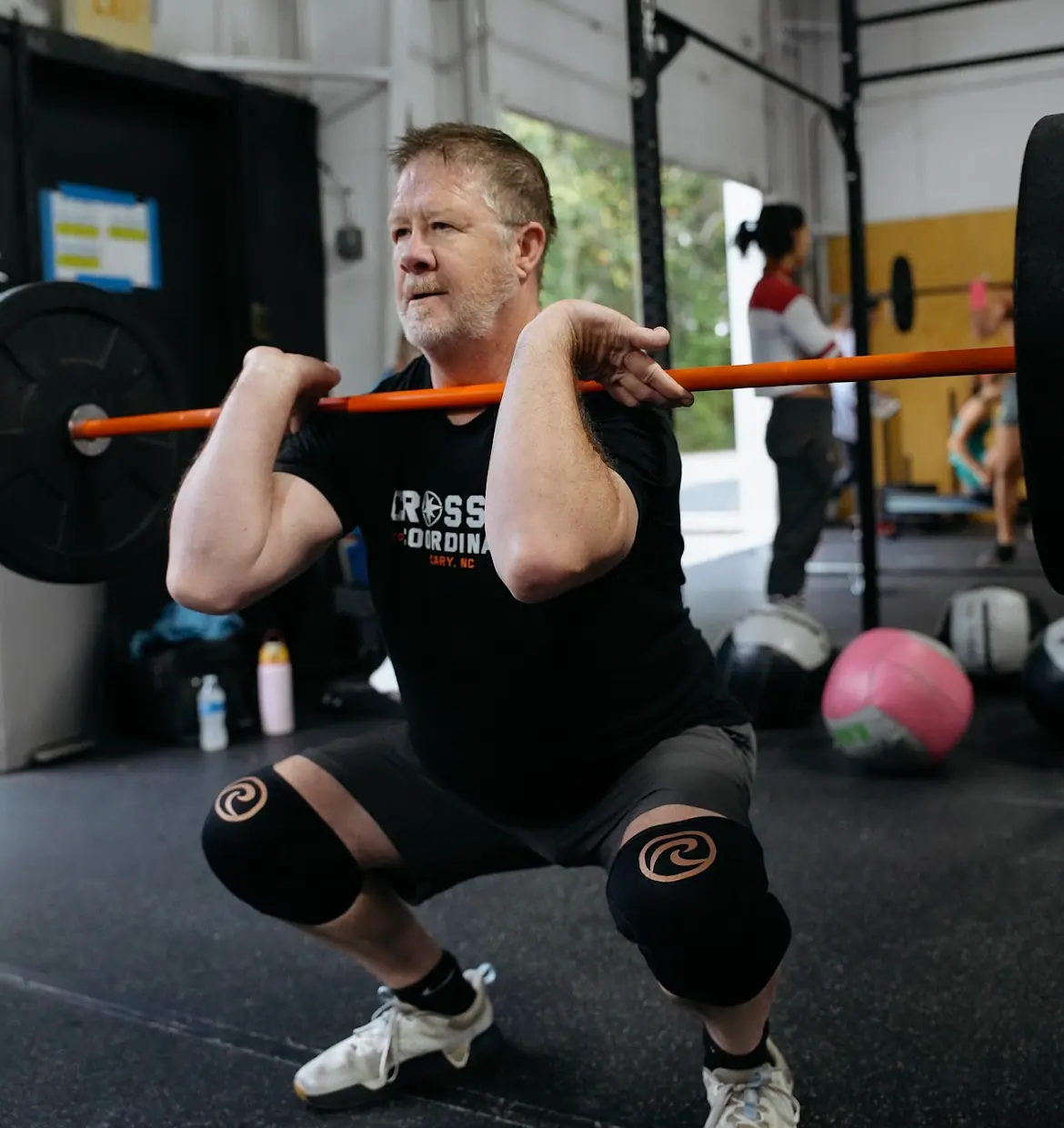 CrossFit Coordinate athlete building muscle and lifting weights in Cary, NC